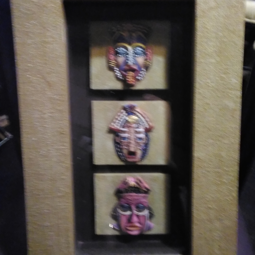 Tribal Mask Wall Art Set